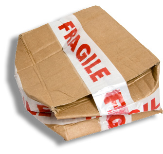A broken package