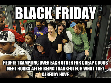 A black friday meme