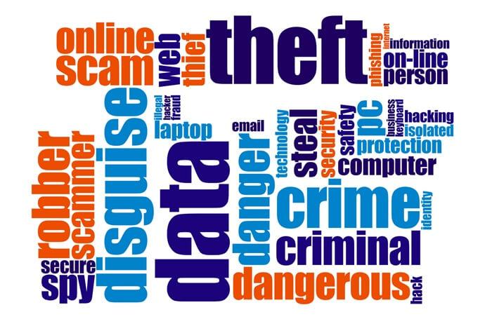 Web fraud World cloud concept