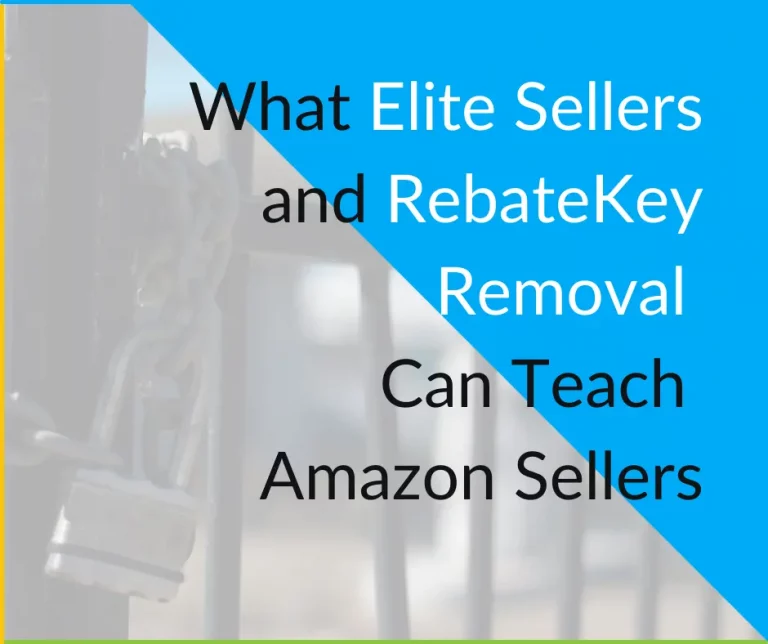 What Elite Sellers and RebateKey Removal Can Teach Amazon Sellers